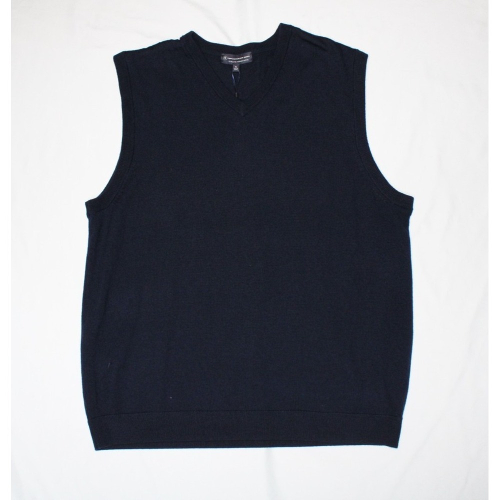 Hart Schaffner Marx Men's 100% Extra Fine Merino Wool Sweater Vest  V-Neck NEW